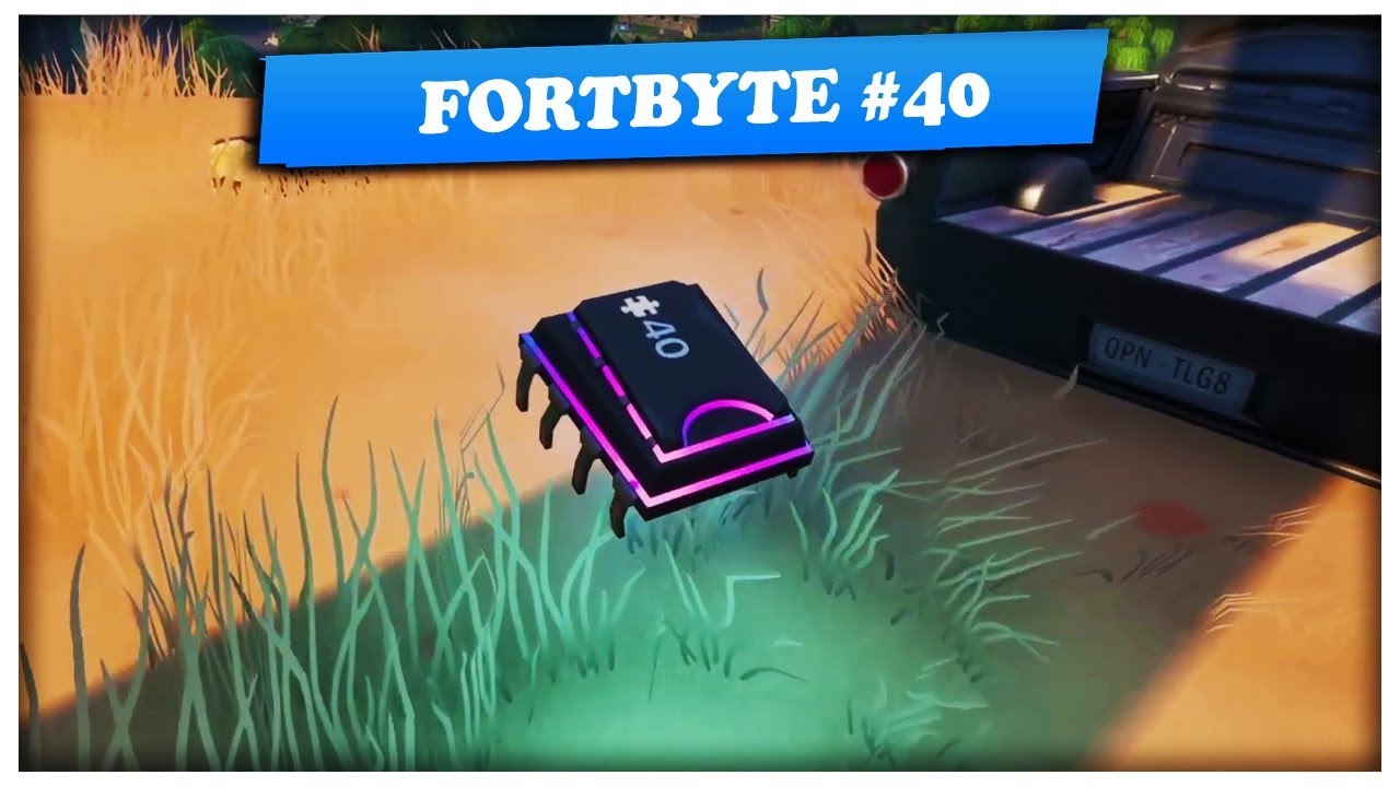 FORTBYTE 40 - Accessible with the Demi outfit on a sundial in the desert (Fortnite)