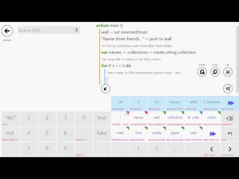 Programmering Touchdevelop inputTest del 1