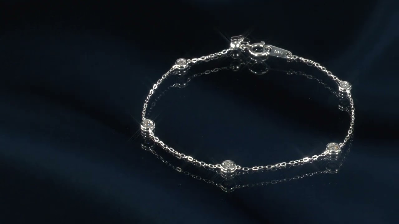 PTダイヤモンド ステーションブレスレット 計0.15ctUP ブリラーレ