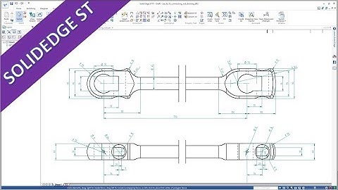 Connecting Rod - SolidEdge ST 10 Training - Drafting