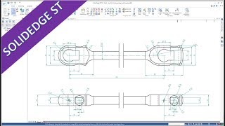 Connecting Rod - SolidEdge ST 10 Training - Drafting