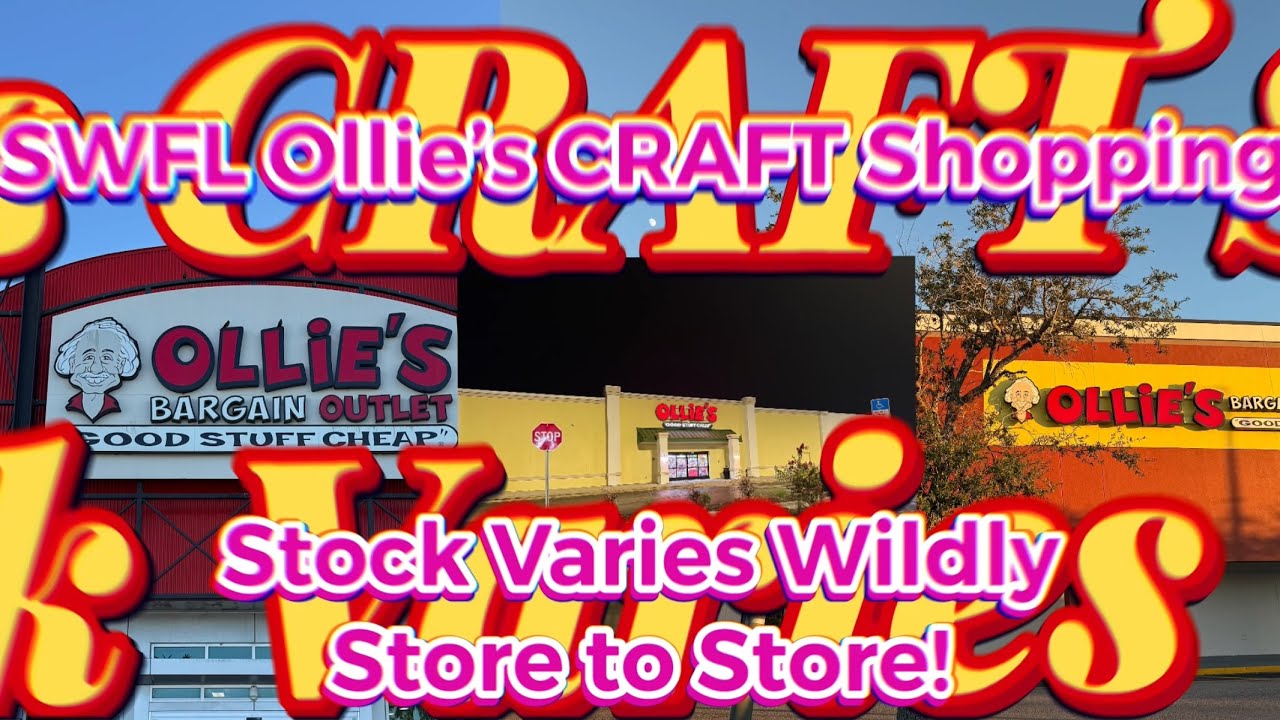 Ollie’s CRAFT Supply THREE Store One Video Epic Find Junk Journal Paper Cardstock Resin Project Life