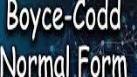 BOYCE CODD NORMAL FORM (BCNF) IN TAMIL