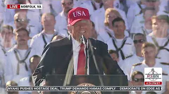 FULL REPLAY: President Trump Delivers Remarks at the Navy 250 Celebration - 10/5/25