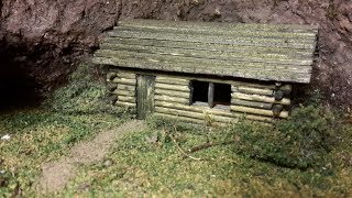 How To Build a Scale Model Log Cabin in HO/OO