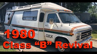 ABANDONED for 15 YEARS!!  Getting this Classic 1980 Georgie Boy GBX RV Cleaned Up & Weather tight.