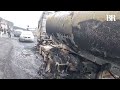 US Israeli strike hits oil depot in Tehran, fire and smoke continue rising