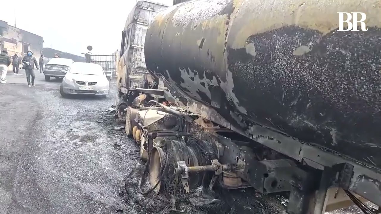 US Israeli strike hits oil depot in Tehran, fire and smoke continue rising