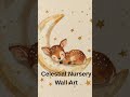 Baby Deer Sleeping on the Moon 🦌 Celestial Nursery Wall Art #nurserydecor #babyroom #celestialart