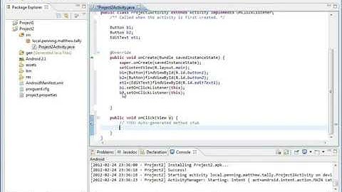 Android  Project 2v4   Conditional If Statements for onClick