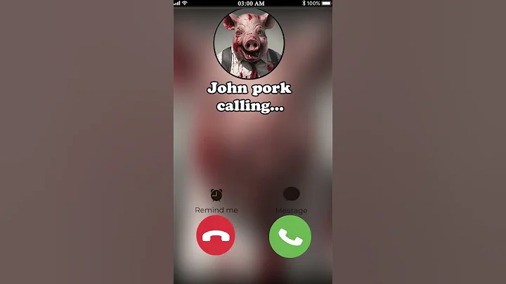 John Pork is calling you ( 3 )…
