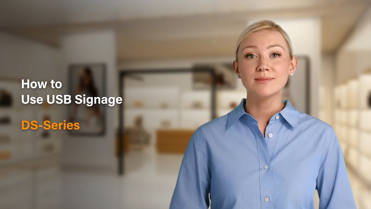 How to Use USB Signage | DS-Series - YouTube