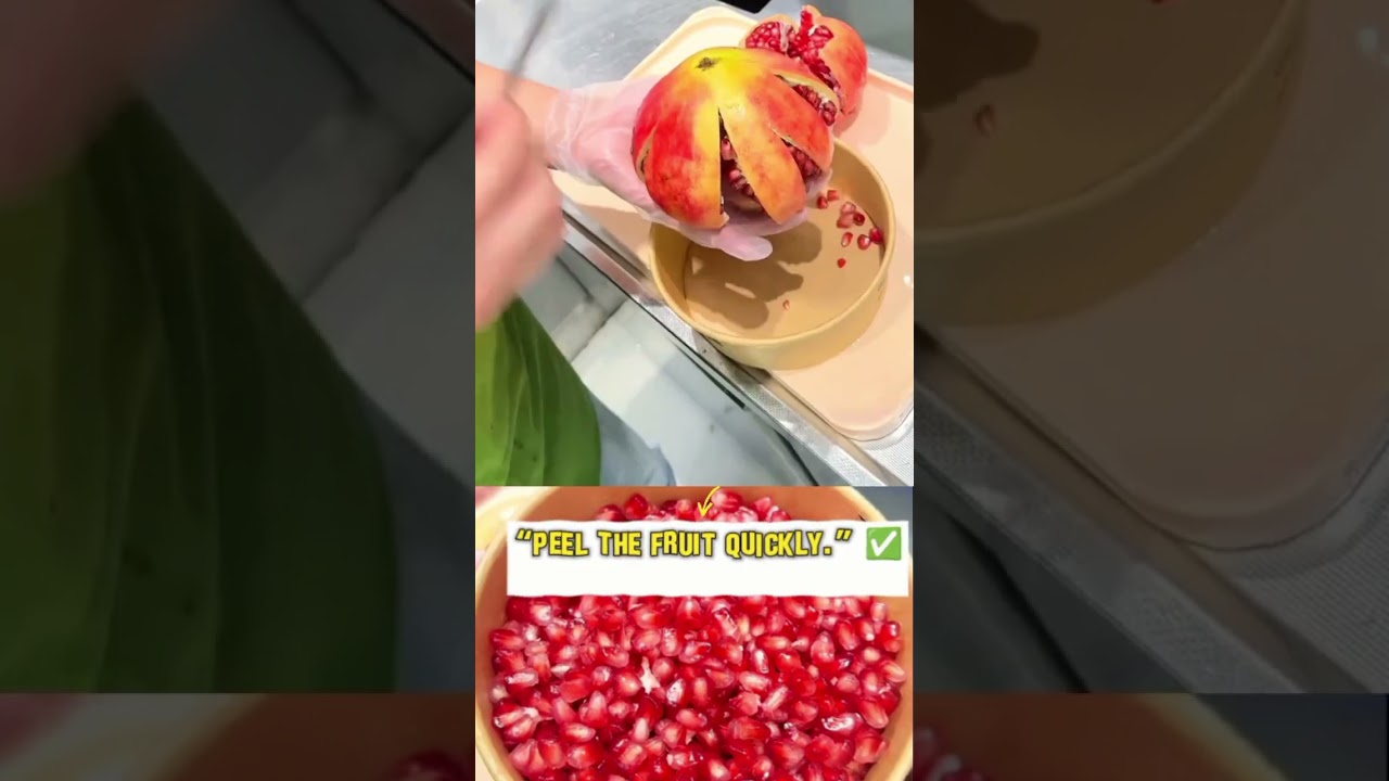 “Peel the fruit quickly.”