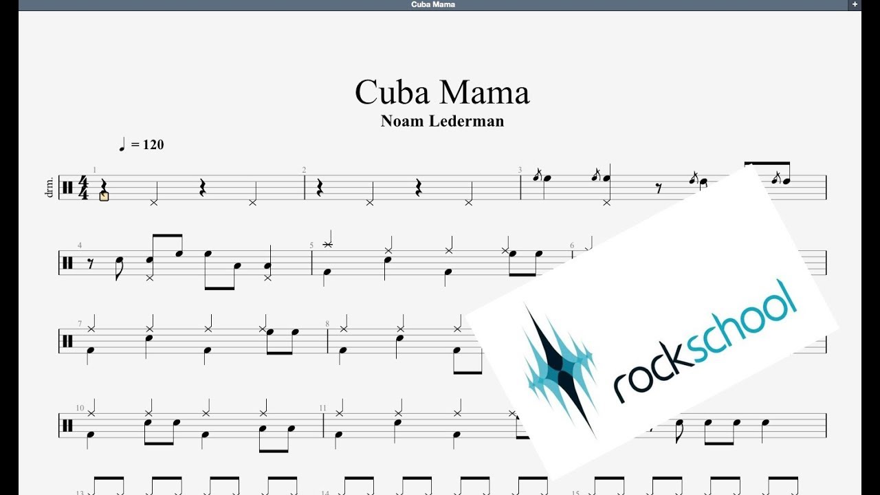 Cuba Mama Rockschool Grade 2 Drums