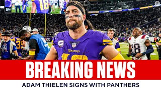 Adam Thielen SIGNS WITH PANTHERS Ahead of 2023 NFL Season | CBS Sports