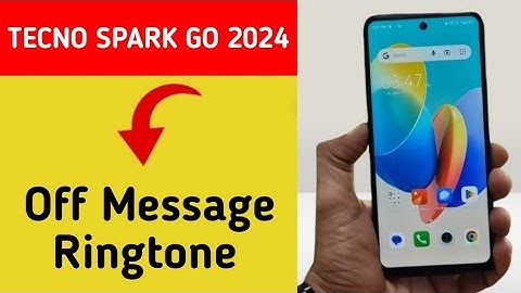 How to turn off message ringtone, Tecno Spark go 2024 me message sound band kaise karen, message pro