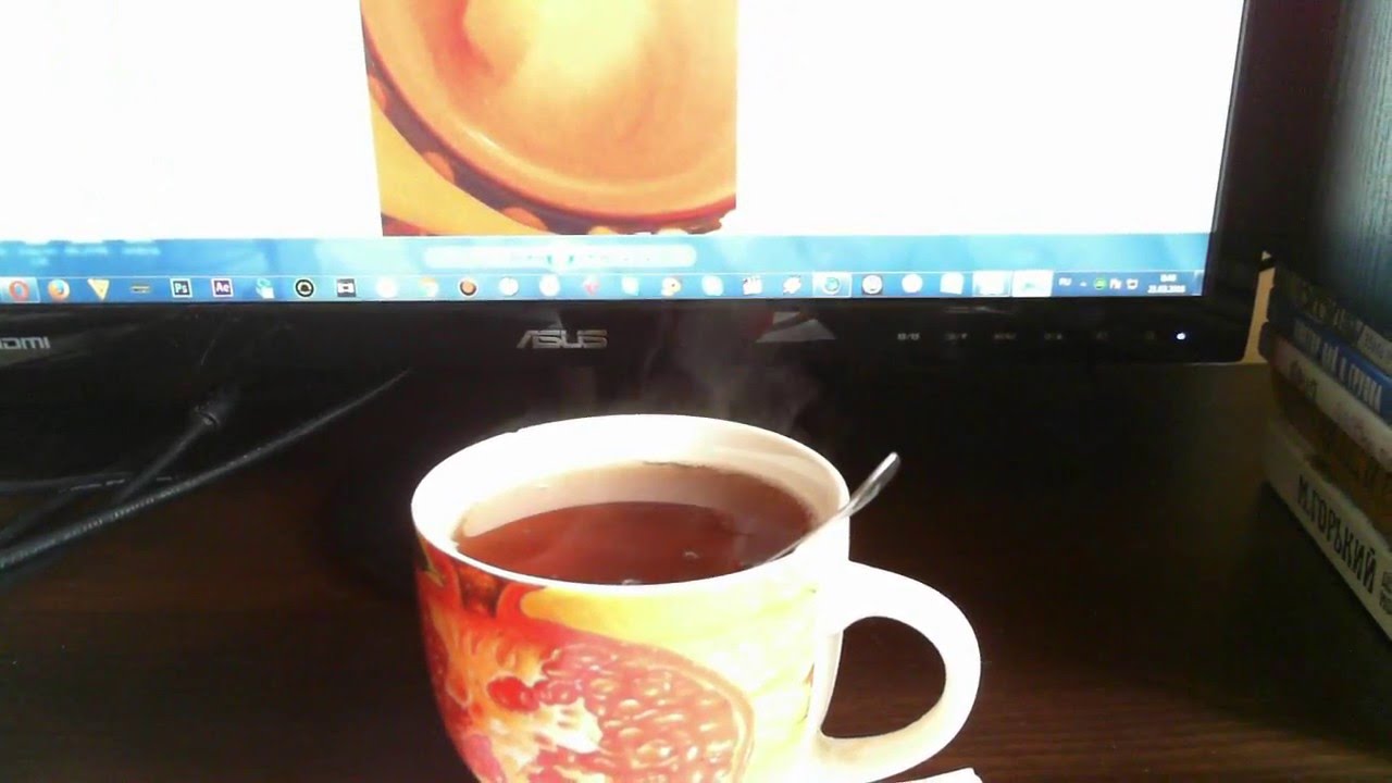 Hot tea in the winter