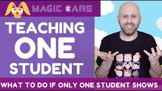 Teaching ONE Student in a class made for FOUR!  What to do!