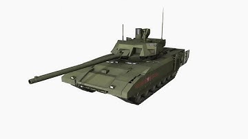 T14 Armata Russian Tank 3D PBG Model Turntable #3dmodeling #3dart #3dgamedevelopment