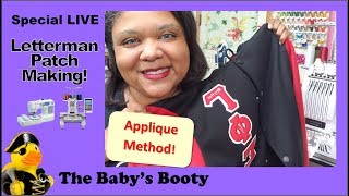 🔴  Letterman Jacket Letters!  How to make Letterman Patches using Applique!