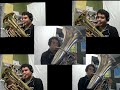 Bruckner 7 Wagner Tuba chorale on tuba and euphonium