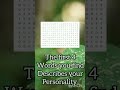 Your personality