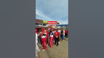 Jalan santai Desa Hilir Tengah. memeriahkan HUT RI yang Ke-80. "Merdeka"