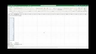 Mean, median, standard deviation and variance calculations in EXCEL (including mode)
