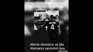 Ramos Ronaldonun Sevincini Yaparken Messiyi Görüyor