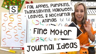 Fall Fine Motor Journal Ideas for Preschool, Pre-K, and Kindergarten