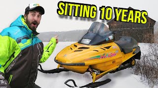 ABANDONED Ski Doo MXZ Snowmobile Left in Woods! (Will It Start?)