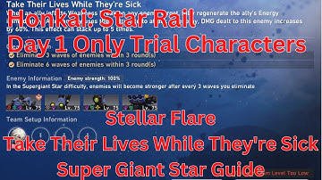 Stellar Flare Day 1 Take Their Lives While They