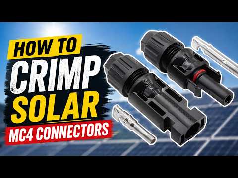 How to Connect and Crimp an MC4 Solar Panel Connector Tutorial