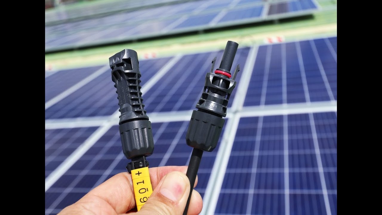 Connecting crimping MC4 connector system for solar panel Tutorial DIY