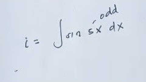 intergration by using trig identities(u substitution)