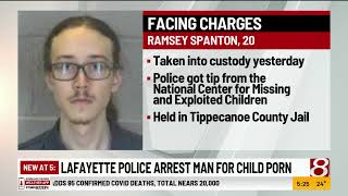 Lafayette police arrest man for child porn