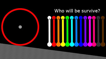 Fight The Worm + Escape Monters Circle - Marble Race in Algodoo