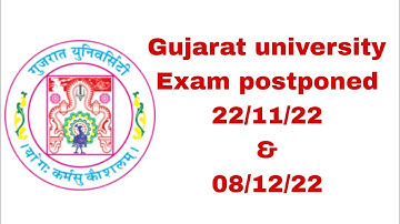 gujarat university exam postponed