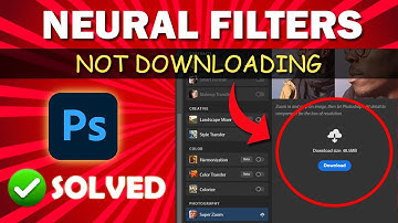Neural Filters not downloading Photoshop Problem Solved Urdu/Hindi
