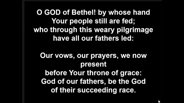 O God of Bethel! By whose hand  Philip Doddridge (...