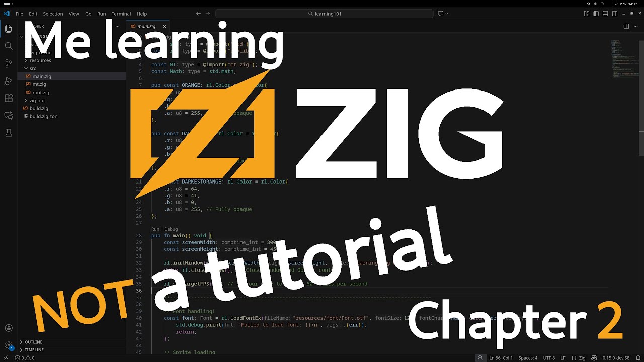 Learning Zig Live - Chapter 2 - YouTube