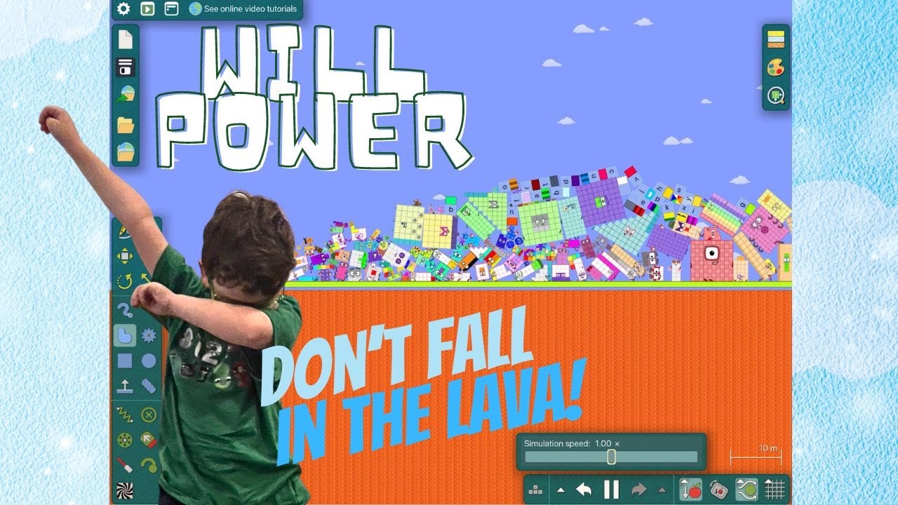 Numberblocks Play Don't Fall in the Lava