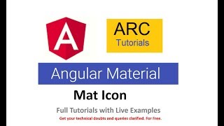 Angular Material Tutorial - Angular Mat Icon Tutorial | Angular Tutorials For Beginners