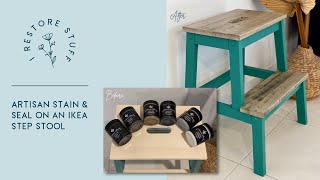 Testing Artisan Stain & Seal on an IKEA Step Stool