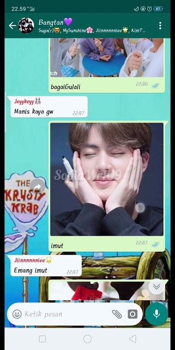 Bentuk Cinta - BTS ver (FakeChat)