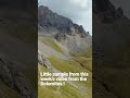 Dolomites hike sample. Alta Via 2 section near Rifugio Fuciade