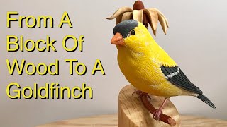 Carving A Bird - Making An American Dfich From Tupelo Wood