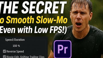 Premiere Pro.The SECRET to Smooth Slow-Mo (Even with Low FPS!)
