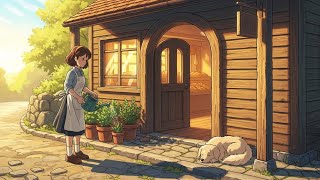 A Quiet Morning at the Village Bakery 🌿😍💕 | Ghibli-Style Cozy Animation | Ghibli Videos 