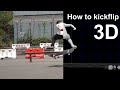 How to kickflip  scientifically explained using 3d models